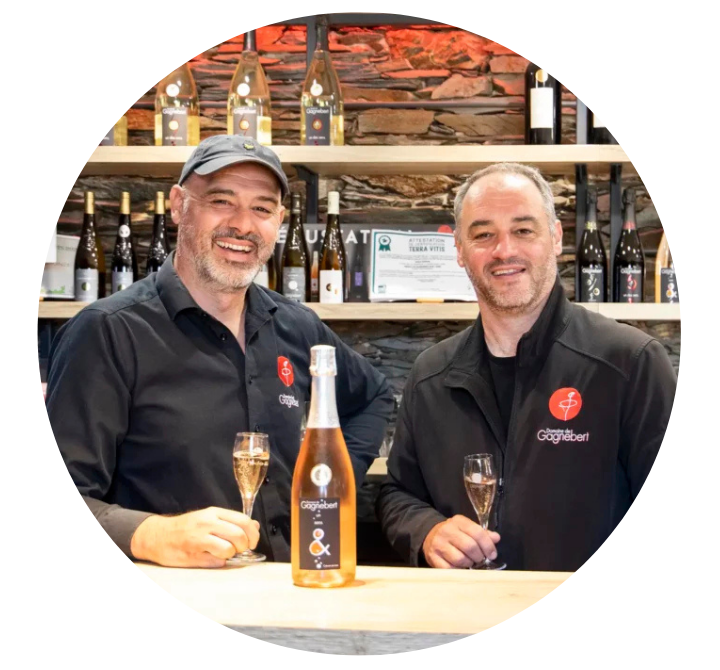 Nicolas et Christophe Moron du domaine de gagnebert